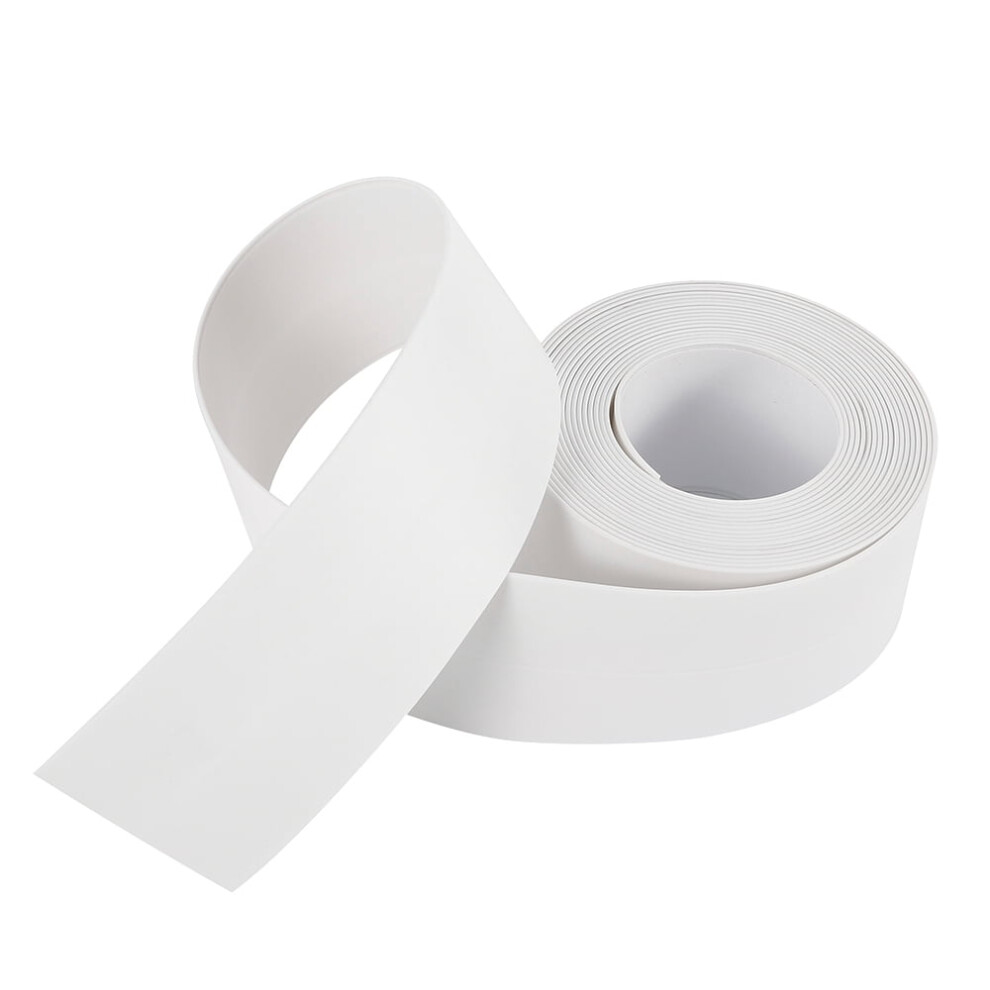 Sealing Tape For Bathroom Sink, Self Adhesive Caulk Strip With Waterproof Design, Flexible Pvc Edge Protector For Tub Wall Joint, Resists Mildew And 9448196819210