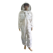 Premium Beekeeping Protective Suit, Detachable Beekeeping Veils with High Visibility Mesh, Three Layer Ventilated Fabric with Elastic Waist, Durable