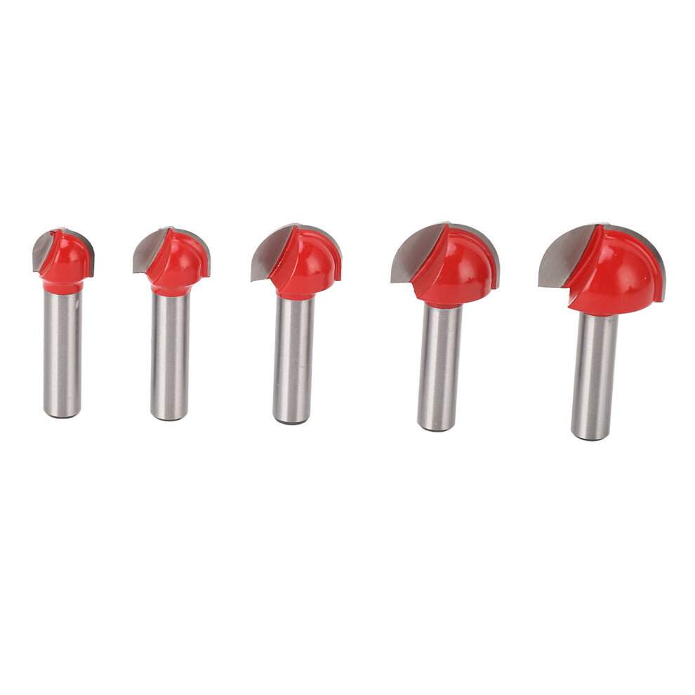 Double Flute Cove Box Router Bit For Detailed Woodwork, Round Nose Router Bit With Anti-Kickback Design, Carbide Tipped Core Box Milling Tool For 9009791791303