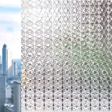Decorative Window Vinyl for Office and Home Use, Sun Blocking Privacy Film with Heat Control (23.6 Inch x 78.7 Inch)