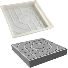 Concrete Stone Molds for Garden Paving, Reusable Paving Mold with Realistic Railway Slab Pattern, Cement Mold for DIY Pathway Creation, Walk Maker