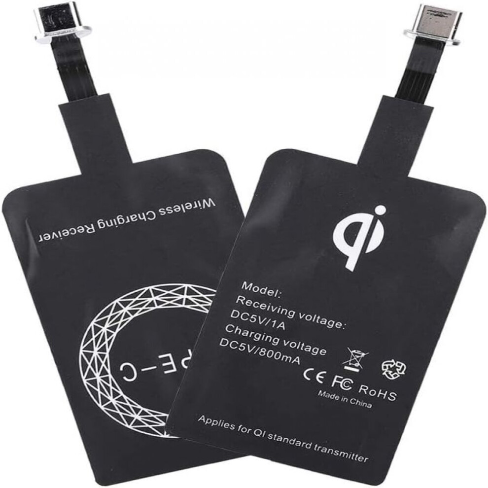 Portable Qi Charging Receiver, Wireless Charger Receiver with Fast and Effective Charging Technology, Wireless Charging Adapter for Universal iOS and