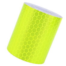 Reflektierendes Sicherheitsband, fluoreszierend gelbgrün, Warnbandrolle für Einsatzfahrzeuge, Ultra