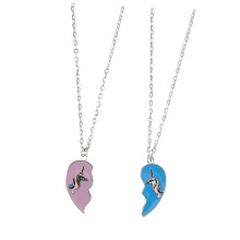 Unicorn Necklace Heart Necklace For Girls Sister Necklace