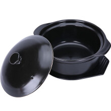 Ceramic Casserole Pot with Lid, Temp Resistant Clay Cooking Pot, Easy to Clean, 0.9L 1.2L