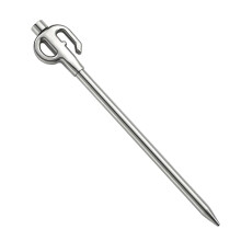 Pet Tie Out Stake, 360 Rotating Stainless Steel Dog Stake, 30 cm Long, Rustproof Dog Lead Ground Spike for Playing Camping and Garden in the Ground