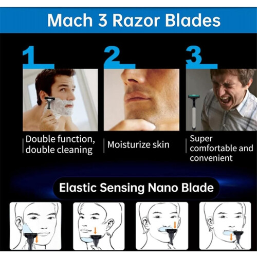 'Somoke replacement blades for men, manual, Mach 3, 20 pieces' 1