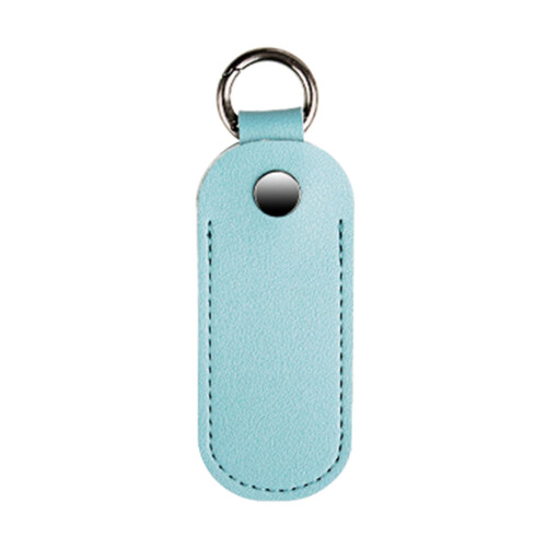 Microfiber lederen USB-flashdrive-etui-Waterblauw