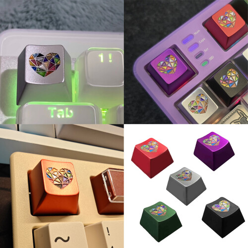 Capuchons de touches de clavier mécaniques en alliage-Violet 2