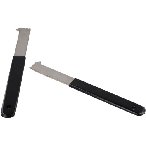 Doublepack paver block lifting tools with integrated joint scraper teeth for improved performance 1