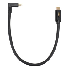 Cablu prelungitor USB C mascul la USB C mascul, 40 Gbps, 240 W, unghi drept, 90 de grade, suportă videoclipuri 8K, compatibil cu versiunile