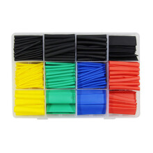 Wire heat shrink tubing, heat shrink tube kits, insulation, electrical, colored assortment for electronics Ref: 8119