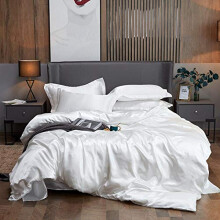 Silk Satin Bedding Set Queen Size Hypoallergenic Breathable AntiPilling Luxury Bedspread