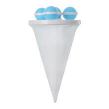 Reusable Nylon Washing Machine Filter Bag For Pet Hair Removal Universal Fit Nylon Mesh Blue