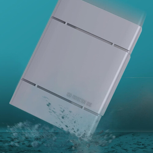 Protective Hard Drives Storage Case For 2.5Inch/3.5Inch Hard Drives Grey Solid Disk Container For Office Travel 1