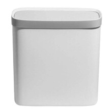 Trash Can with Lid for Small Spaces, Press-Type Garbage Cans with Easy Open Close Mechanism, Modern Minimalist Household Waste Bin with Cover Rejects