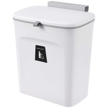 Odorless Compost Bin for Kitchen, Hangable and Mountable Under Sink Trash Can with Smart Lid and Hidden Tool, Premium Material Durable Indoor Compost