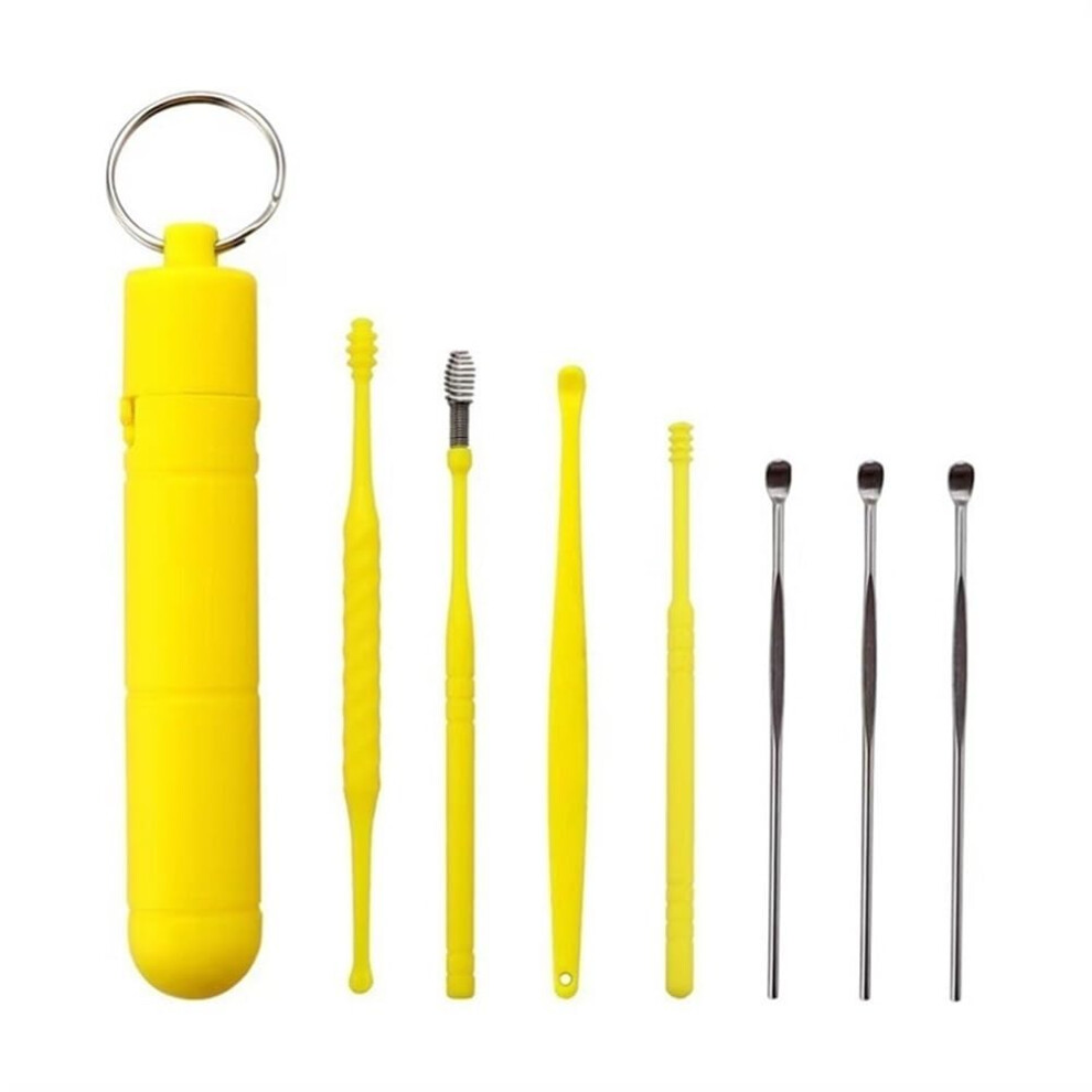 Multifunctional ear cleaner, metal ear spoon, earwax remover, reusable, 3SET/7PCS