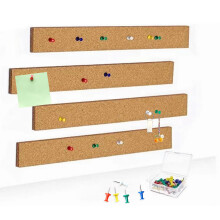 Adhesive Backing Bulletin Strip, Cork Board Strips for Quick and Easy Application, Premium Quality Natural Materials for Office, School, Home Holiday