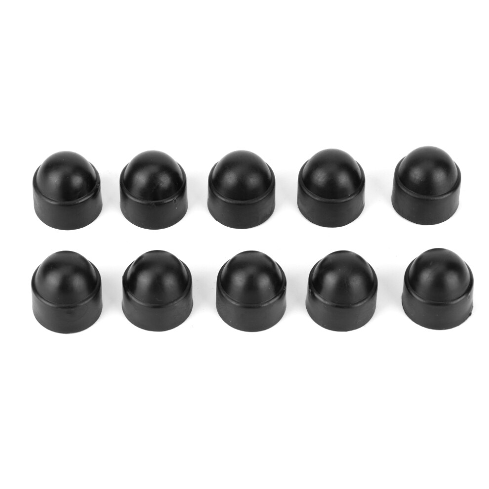 Black Nylon Hex Screw Cover Improve The Appearance Of The Product Weatherproof Corrosion Resistant Protective Caps Easy To Mount On Bolts Durable 9138057037050