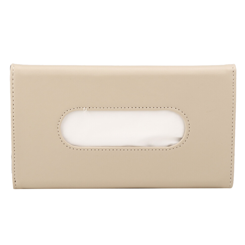Waterproof Dustproof Easy To Clean Space Saving Design Car Tissue Holder Hanging Car Tissues Holder Uni Mask Dispenser Box High-Quality Leather Paper 9190834504629