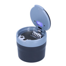 Scrumieră auto cu capac automat, accesorii auto Uni Interior, economisește spațiu, construcție din oțel inoxidabil cu design fără fum pentru