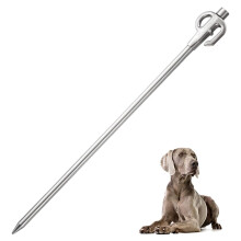 Rotating 360 HeavyDuty Dog Stake RustResistant Stainless Steel Training Post for Camping Tent Pegs Outdoor Picnics