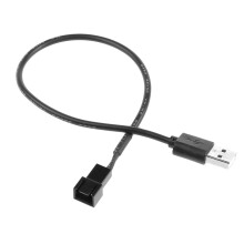Cavo adattatore di alimentazione per ventola di raffreddamento del computer, da USB a 3 pin 5V, alimentatore per ventola del case con controllo PWM,