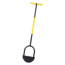 Rasenkantenschneider mit halbmondförmigen Sägezähnen, Stahl, manueller T-Griff, lange 39-Zoll-Fußplatte, pulverbeschichtete Klinge für Garten,