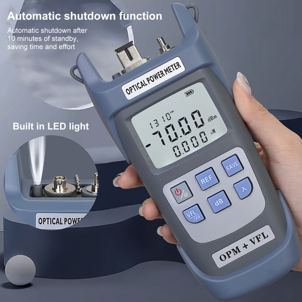 Fiber Optical Power Meter Fast And Accurate Plug And Play Optic Test Equipment With Sensitive Chip Portable And Durable Visual Fault Locator Clear 9128293333757