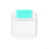 Thermal Printer For Labeling And Photo Printing, Blue, USB/Bluetooth Connection, Compact Size 1