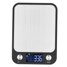 Bilancia da cucina digitale ad alta precisione con funzione tara, display LCD, design compatto, acciaio inossidabile, risultati precisi e misurazione