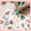 Portable Mini Thermal Label Printer Home Photo Printer  Tag Printer Student Label Printer Easy To Install Green 3