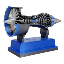 TR900 Electric Motor Mini Turbofan Model with Unique Battery Design and Inertial Operation (Blue)