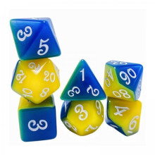 Polyhedral Dice Set, Party Supplies Mathematics Counting Acrylic Game for Party KTV Board Game Role Play Games 2 x 7 Pieces