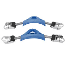 2PCS Stainless Steel Diving Fin Spring Straps for Jet Fins, Blue