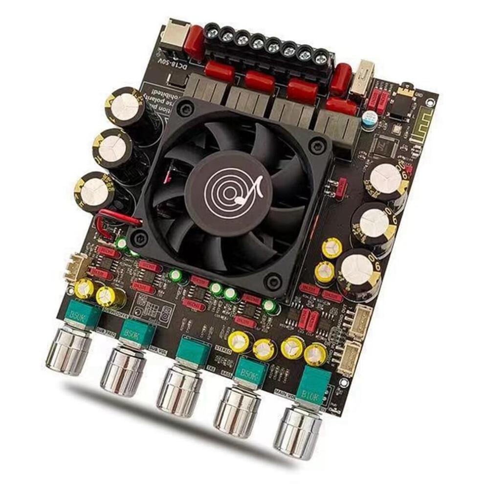 As21p Bluetooth 5.1 Digital Power Amplifier Board 2.1 Channel Tpa3255 Dc 1850V Subwoofer Speaker Integrated Easy Install 9382693928283