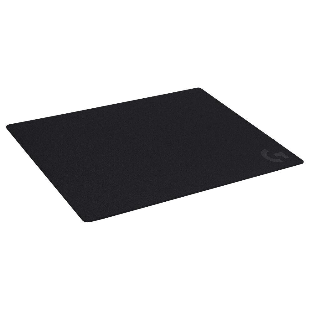 G640 Large Fabric Gaming Mouse Pad, Optimized For Gaming Sensors, Nonslip, 460X400mm Soft Surface Black 9365049820165