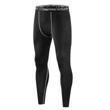 Men's Compression Trousers Breathable QuickDrying Sports Leggings For Running Basketball Autumn Winter Grey M