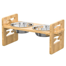 AntiVomit Cats Bowl Food Dispenser Adjustable Tilted Raised Feeding Station For Dry Food Water Treats