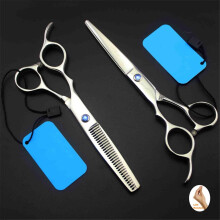 Lefthanded hairdressing scissors set, professional hairdressing scissors, stainless steel scissors, thinning scissors, 6 inches/17 cm