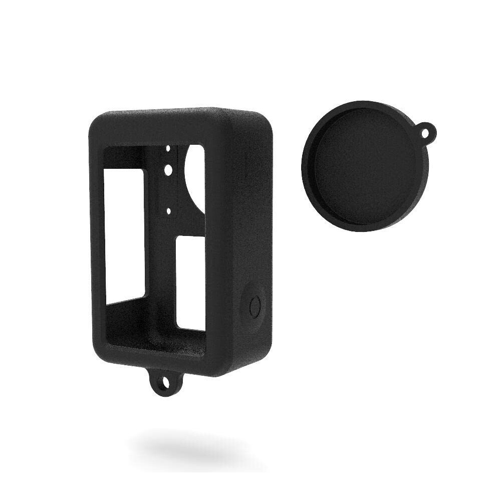 Case Compatible For Dji Osmo Action 3, Silicone Camera Lens Protective Case Shell (Black) Black 9412369041807