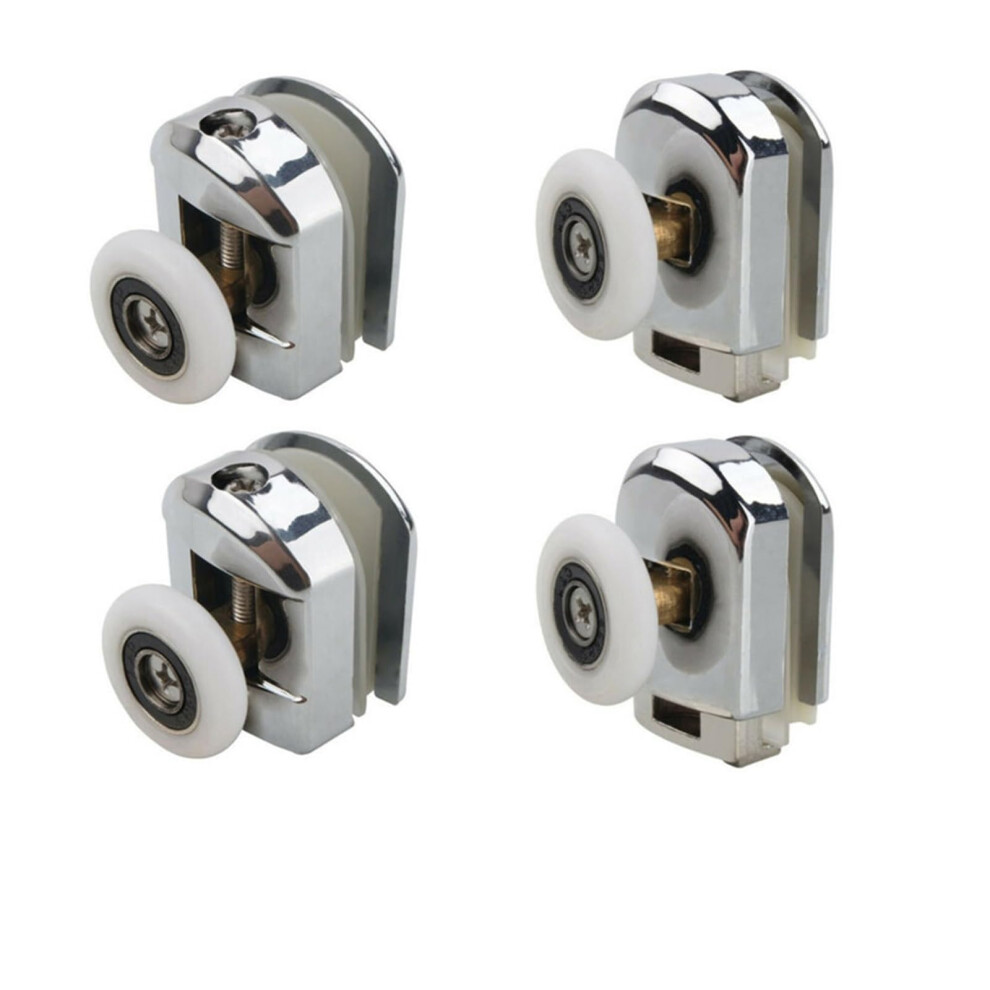 Door Pulley Door Rollers 25Mm 4Pack Anticollision Shower Door Wheels With Screws 9189345001116