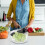 Salad Spinner with Bowl, Large 4L Hand Crank Vegetable Spinner, Easy Clean Split Design 3