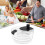 Salad Spinner with Bowl, Large 4L Hand Crank Vegetable Spinner, Easy Clean Split Design 4