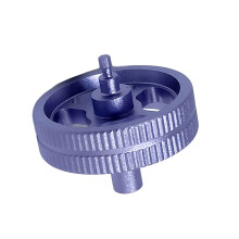 Rouleaux de souris en alliage d'aluminium, rouleau de-Violet