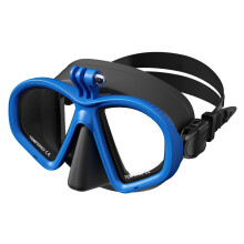 Diving Goggles and Snorkel Set With Camera Mount, Scuba Gear For Water Sports, Size 5.83 X 2.95 Inches