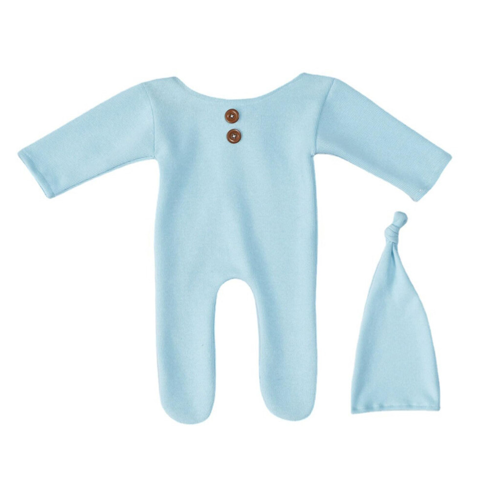 Baby Romper Hat Set 2Piece Newborn Photography Props Bodysuit Outfit Infants Photo Clothing 9412369089526