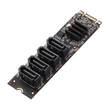 Effiziente M.2-zu-4-Port-SATA3.0-Port-Erweiterungsadapterkarte