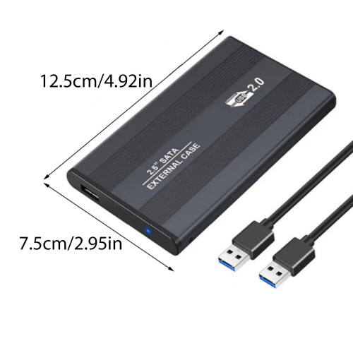 Aluminium 2,5 Zoll Festplattengehäuse USB3.0/USB2.0-USB3.0 1